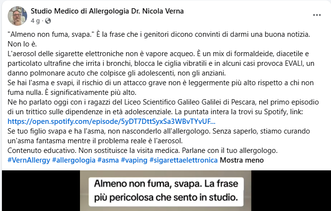Ancora informazione  a metà! ma ha risposto, interessante